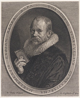 KG 03187
<br/>
Portret Theodoor Schrevelius
<br/>
<em>Suyderhoef, Jonas (ca. 1613-1686)</em>